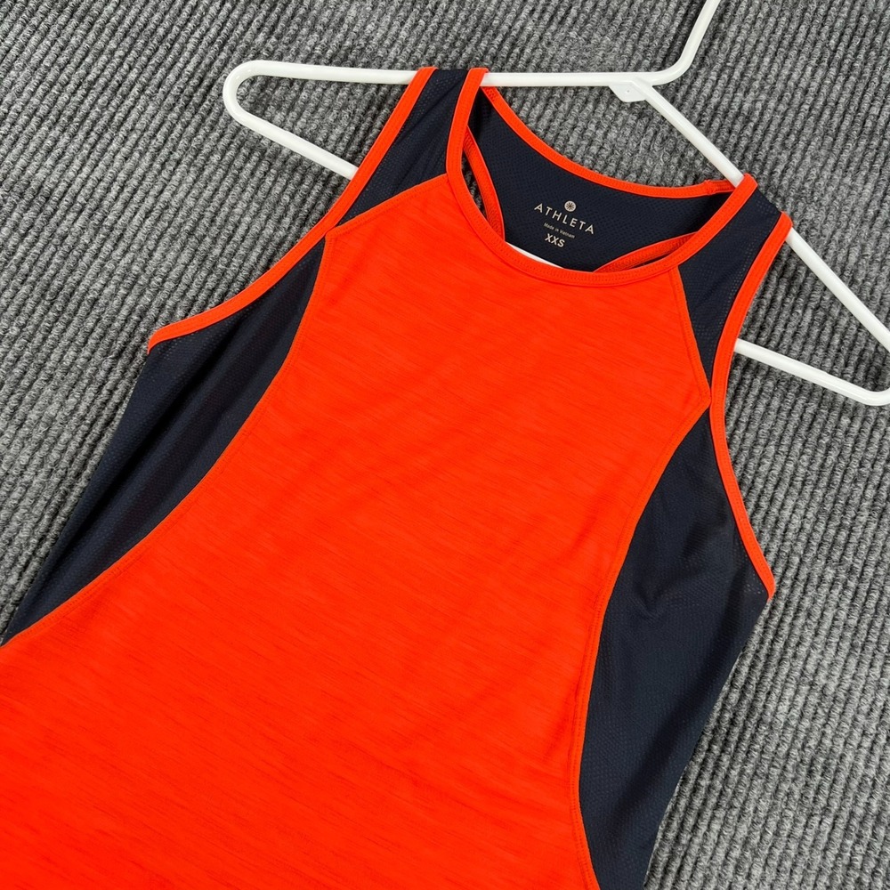 Athleta Tank Top Womens 2XS XXS Orange Sleeveless Workout Active Casual Gym Yoga